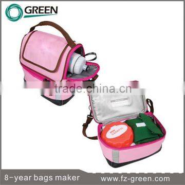 wholesale surprise lunch bag for kids with bottle holder in pink