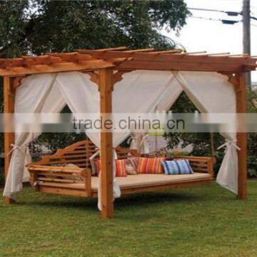 Timber WPC Wood Plastic Composite Pergola With SGS, FSC&CE Certificate Privacy Garden photo-2
