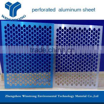 Aluminum Perforated hexagon hole plate panel for decoration