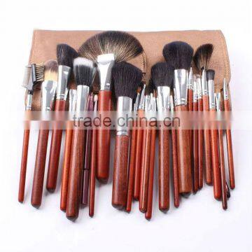 25pcs Top Quality Natural Wooden Handle Cosmetic Brush photo-2