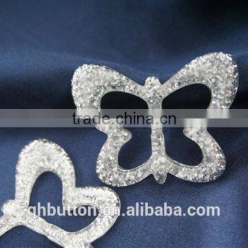 BUTTERFLY SHAPE SHINING RESIN BUCKLE FOR ACCESSORIES