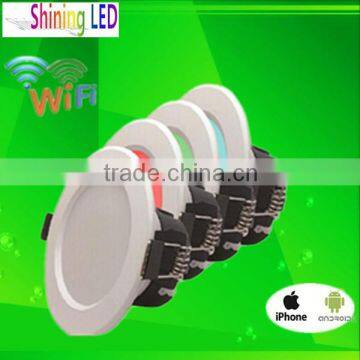 Smart 2.4G RF phone controled Dimmable 5W RGBW LED Downlight