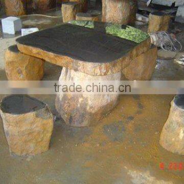 black basalt table