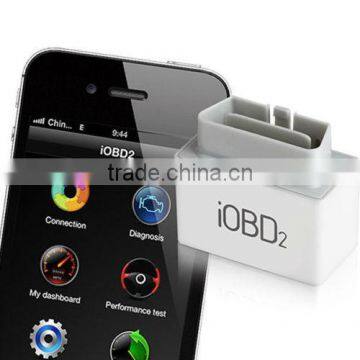 2014 Super mini iOBD2 bluetooth for iPhone OBDII Code reader Reset Engine Light