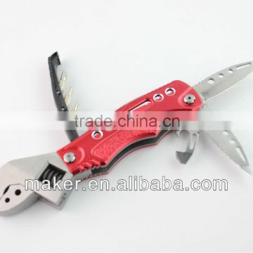 FT1126 High Quality Adjustable Wrench with knife and screwdriver