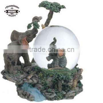 custom snow Globe Desk Figurine Decoration elephant