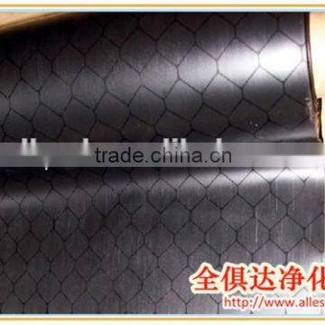 1.37m x 30m x 0.5mm ESD PVC Black Curtain Printed With Carbon Lines