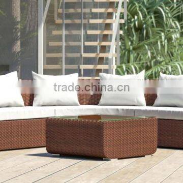 New L Shape Poly Rattan Garden Sofa Furniture photo-3