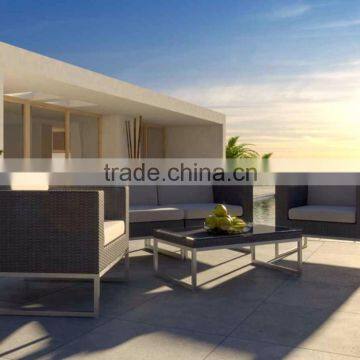 Modular Synthetic Rattan Sofa Set - Wicker Rattan Outdoor Garden Sofa Set Outdoor Furniture photo-3