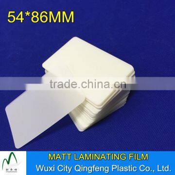 75mic 100mic 150mic 200mic 250mic Thermal Laminating Pouches 54*86mm Cards Matt Laminating Sheets