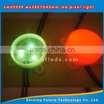 12v ws2811 ws2801 3led full color indoor digital round pixel rgb led module for Party