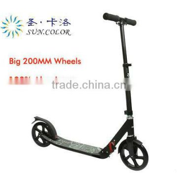 Good Quality Big 200mm Wheel Foot Kick Scooter for Adult