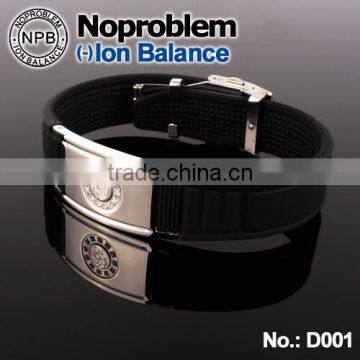 Noproblem D001 magnetic titanium sports power casaul man hand bracelets