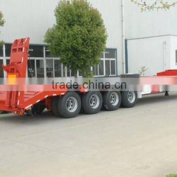 2 Axles Heavy Duty Machinery Transport Low Bed Semi Trailer (axle or Size Optional) photo-2
