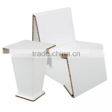 Foldable Recycled Cardboard Chair and Table Corrugated Cardboard Furniture                        
                                                Quality Choice