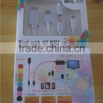 Micro USB To HDMIMobile High-Definition Link (MHL) Adapter Cable Black Top Quality photo-1