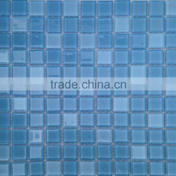 sky bule glass mosaic for bathroom wall swimming pool