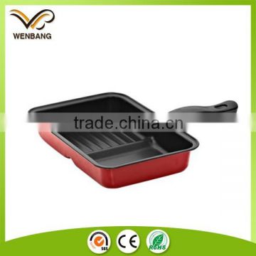 carbon steel non-stick double sided grill pan