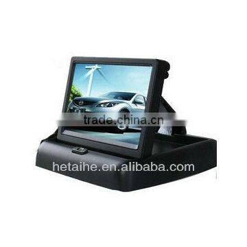 Good price 4.3 inch car lcd monitor reverse/ foldable monitor