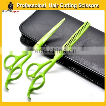 5.5" Beauty Hair Cutting Scissors Set,barber straight cutting scissor & thinning shears set