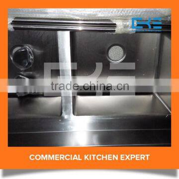 Commercial Heavy Duty 3 Bowls Stainless Steel Kitchen Sink photo-5
