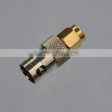 50 ohms connector BNC jack to SMA plug adaptor