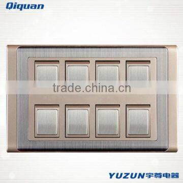 Stainless Steel 8 Gang Switch