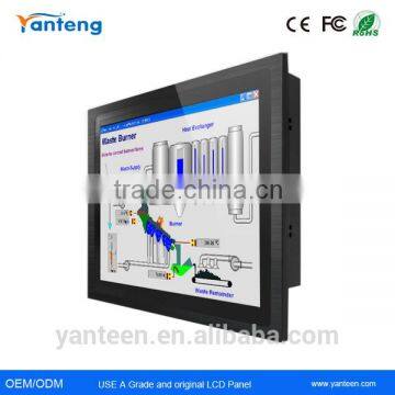 1280x1024 resolution 17inch True flat touch panel PC with Aluminun alloy Casing