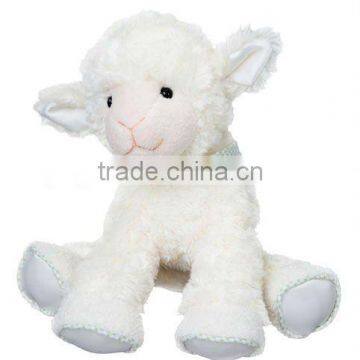 soft and cute lamb baby plush toys with embroidery sheep