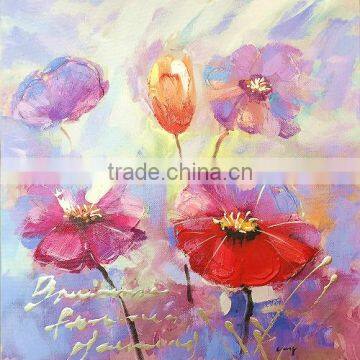 DEC008 Home Decoration Famous Simple Abstract Flower Paintings For Sale