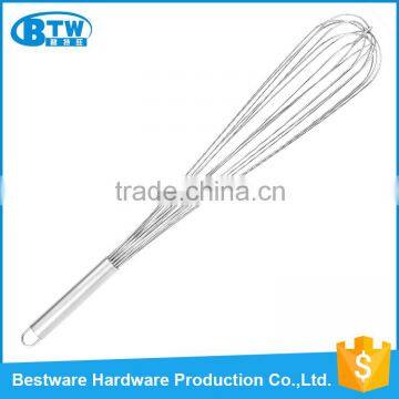 Hot sale factory price high quality kitchen utensil stainless steel egg whisk