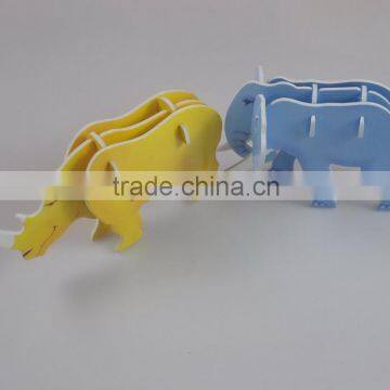 Custom made white eva paper puzzle / 3d eva puzzle for kids