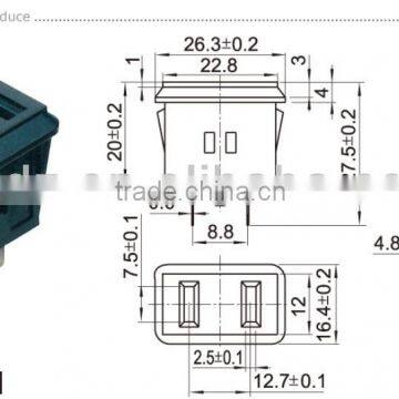 ac Power Socket With Fuse,Dc Adapter Connector,pure Copper With Gold Plated RCA Connector photo-4