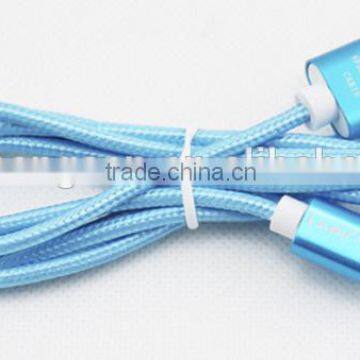 Aluminum alloy charging woven nylon line
