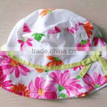 Fashion Printing flowers Baby Sunhat
