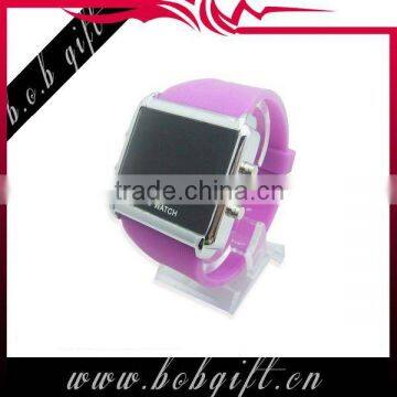 2014 fashsion LED silicone digital watch back