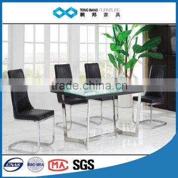 TB Black Walnut Dining Table Wood Designs With Black Painting Leg photo-5