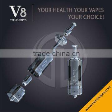 2014 Most Fashionable Design IJOY Trend Vapes V8 GDC Glass Dual Coil Clearomizer E-cigarette