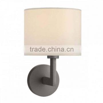 Factory price hot sale the lighting book ferrara bronze contemporary wall light complete with fabric shade hotel style