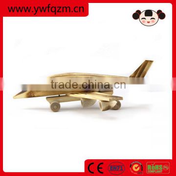 promotional wooden model kids airplane toy