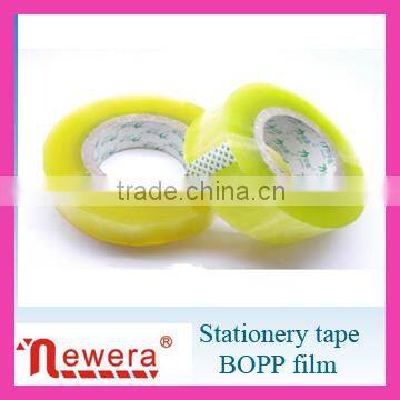 Yellowish Bopp Film Acrylic Adhesive Stationery Tape Pocket Size