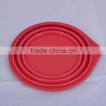 FDA LFGB Collapsible and Portable Silicone Lunch Bowl , Lunch Box photo-2