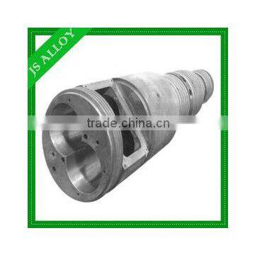 Tungsten carbide conical twin screw and barrel for plastic extruder machine