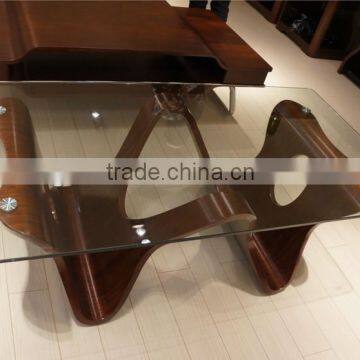 Modern MDF Center Glass Table Set S134