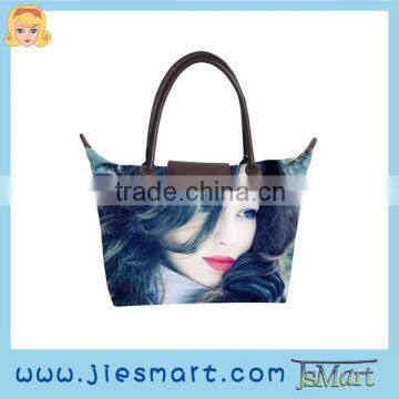 tote bag sublimation printed lady handbag MOQ FREE