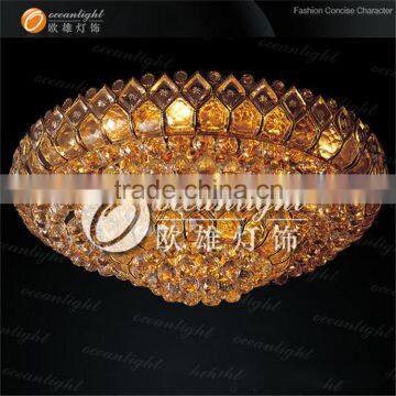 Weeding decoration luxury crystal GOLDEN chandelier lights for big hall OW600