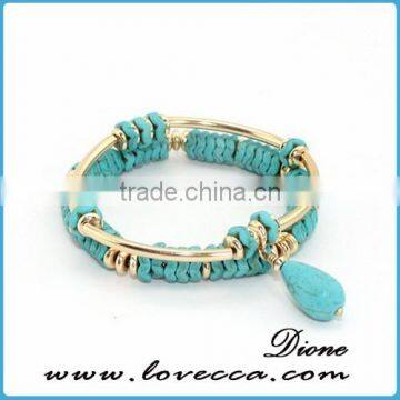 New fashion imported green stones cheap bangle bracelets