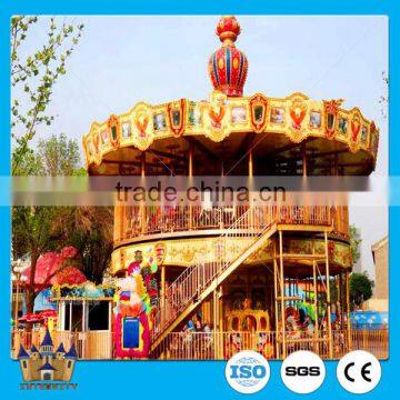 direct manufacturer & factory! new design amusement park double-deck carousel / carnival rides