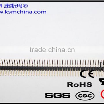 1.27mm single row right angle pin male header connector