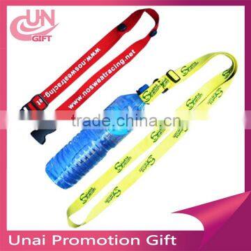 cheap polyester water bottle holder user-friendly lanyard